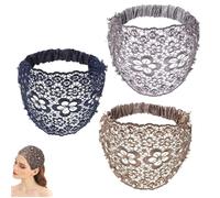 Boho Crystal Headband, wide boho headbands for women, 2025 New Lace Elastic Headband Hair Weddings, 2 PCS for chics Fashion Vacations & Daily Styling (3pcs-F)