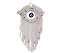 Boho Dream Catcher | Handmade Macrame Evil Eye Wall Decor | Unique Wall Art For Home, Apartment, And Bedroom, Bohemian Style Decoration