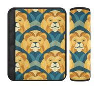 Boho egiziano leoni geometrici 2 pz cinture di sicurezza spalline per adulti protegge il collo e le spalle per Van forro para cinturon de segurida