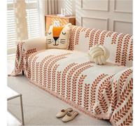 Boho Elegance Chenille Sofa Cover, Reversible Chenille Boho Sofa Cover, Washable Non-Slip Sofa Covers, All Seasons & Anti-Cat Scratching, Durable Wrinkle Resistant (09,70.87 * 133.86'')