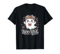 Boho Fantasma Camicia Fiore Corona Fiore Arco Linea Carino AR Maglietta