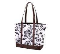Boho Floral-1 Tote Bag in pelle resistente borse e borse da donna con manico superiore borsa a tracolla borsa hobo, Multicolore 05, 33.8x12x31cm/13.3x4.7x12.2 in