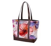 Boho Floral-34 Tote Bags in pelle resistente borse e borse da donna con manico superiore borsa a tracolla borsa hobo, Multicolore 07, 33.8x12x31cm/13.3x4.7x12.2 in