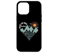 Boho Floral Mountain Flower Heart Faith Can Move Mountains Custodia per iPhone 12 Pro Max