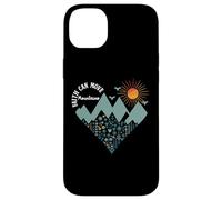 Boho Floral Mountain Flower Heart Faith Can Move Mountains Custodia per iPhone 14 Plus