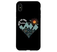 Boho Floral Mountain Flower Heart Faith Can Move Mountains Custodia per iPhone XS Max