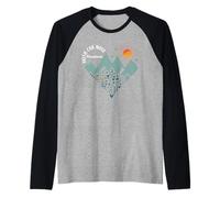 Boho Floral Mountain Flower Heart Faith Can Move Mountains Maglia con Maniche Raglan