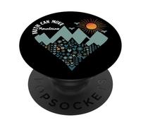 Boho Floral Mountain Flower Heart Faith Can Move Mountains PopSockets PopGrip Adesivo