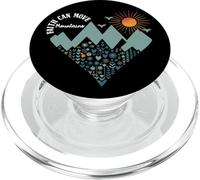 Boho Floral Mountain Flower Heart Faith Can Move Mountains PopSockets PopGrip per MagSafe