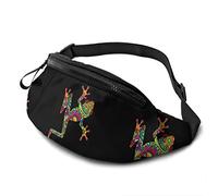 Boho Frog Tree Tasca a Tracolla Regolabile Borsa a Tracolla Borsa sul Petto per Viaggiare Escursionismo Ciclismo Corsa