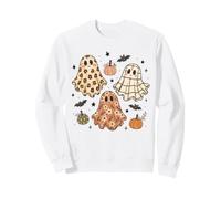 Boho Ghosts Pumpkin Halloween Floral Felpa