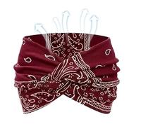 Boho Headbands Wide Knotted Hairbands Soft Floral Print Hair Accessories 9.45x5.51 Inches For Yoga Wedding Fitness Outdoor Events Girls Running Daily Styling Enthusiasts Gift Idea