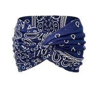 Boho Headbands Wide Knotted Hairbands Soft Floral Print Hair Accessories 9.45x5.51 Inches For Yoga Wedding Fitness Outdoor Events Girls Running Daily Styling Enthusiasts Gift Idea