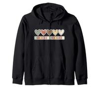 Boho Hearts Back to School Kindergarten Felpa con Cappuccio