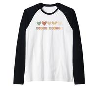 Boho Hearts Back to School Kindergarten Maglia con Maniche Raglan