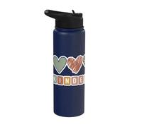 Boho Hearts Back to School Kindergarten Stainless Steel Insulated Water Bottle