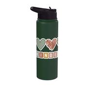 Boho Hearts Back to School Kindergarten Stainless Steel Insulated Water Bottle