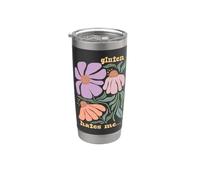 Boho Intolleranza Frustrazione Divertenti Groovy Glutine Mi odia Bicchiere termico in acciaio inox doppia parete