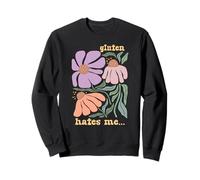 Boho Intolleranza Frustrazione Divertenti Groovy Glutine Mi odia Felpa