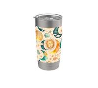 Boho Luna Sole Stelle Pianeti Astratto Spazio Donne Ragazze Lunare Bicchiere termico in acciaio inox doppia parete