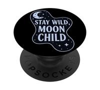 Boho Luna Vintage Citazione Mistica Notte Lunare e Stelle PopSockets PopGrip Adesivo
