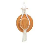 Boho Macrame Hat Hangers - Cotton Rope Organizer Cowboy Hat Wall Rack