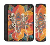Boho Mandala Fiore e Scheletro Umano 2 pz copertura cintura di sicurezza auto Più Comfort Guida per Van accesorios para carro
