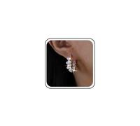 Boho Matrimonio Mini Perla Orecchini Semplici Daint Cz Orecchini A Cerchio Minuscolo Delicato Carino Metà Huggie Scintillante Piccolo Cristallo Più Piccolo Minimalista Gioielli Alla Moda Per Le Donne