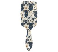 Boho Mucca Modello Semplice Pastello amichevole spazzole per capelli Progettato massaggiatore cuoio capelluto per capelli corti con manico ergonomico cepillo para definir rizos