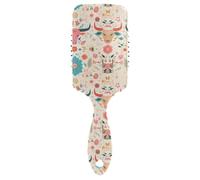 Boho Mucca Modello Semplice Pastello Antistatico Spazzola per capelli sottili Progettato bagnato asciutto spazzola per tutti i tipi di capelli con manico ergonomico cepillo para cabello rizado