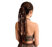 Boho Per Capelli Color Marrone Leggeri E Retrò In Stile Bohémien | Estensioni per Dreadlock Boho Capelli Per Fidanzata Moglie Viaggi Festival Vacanze Concerto All'Aperto