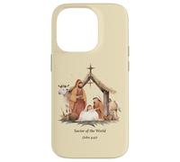 Boho Presepe Salvatore del Mondo Natale Custodia per iPhone 14 Pro