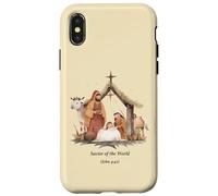 Boho Presepe Salvatore del Mondo Natale Custodia per iPhone X/XS