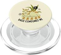 Boho Rage Consumes Me Funny Floral Cat Sarcastic Kitten PopSockets PopGrip per MagSafe