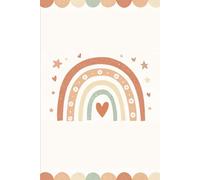 Boho Rainbow Hardcover Journal: Notebook for Women & Girls | 6 x 9 | 190 Pages