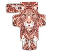 Boho Red Brown Lion Riutilizzabile Fasciatoio per Bambino con Tasca in Tessuto Pannolino Fasciatoio Pad Portatile con Cuscino Integrato Cambiador de pa?ales para Bebes