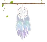 Boho - Rete da sogno con piume fatta a mano con perline, decorazione da