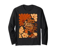 Boho Retro Christian Fall Zucca Dare Grazie al Signore Maglia a Manica