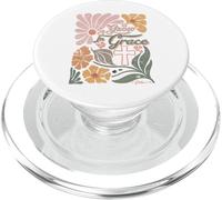 Boho Retro Christian Grow In Grace Bibbia Cristiana Uomini Donne PopSockets PopGrip per MagSafe