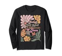 Boho Retro Christian Il buon umore di oggi è sponsorizzato da Gesù Maglia a Manica