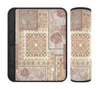 Boho Rose Gold Regular Texture 2 Pack seggiolino auto Spallacci Pad Stop cintura di sicurezza taglio nel collo per camion Protector para cinturón de carro