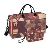 Boho Rossastro Marrone Texture Regolare Decorativo Grande Borsa Tote Bag con Cinghia Regolabile per Viaggio Pieghevole bolso de para Mujer Avion