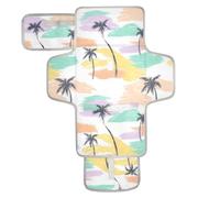 Boho Semplice Stile Isola Albero di Cocco Riutilizzabile Pannolino Cambiare Pad con Tasca in Tessuto Pannolino Fasciatoio Pad Viaggio per Ragazza & Ragazzo cambiadores de pa?ales para Bebes