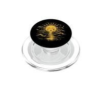 Boho Sole Vintage Tramonto Grunge Onde Distressed Oceano PopSockets PopGrip per MagSafe