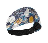 Boho Space Polar Bear - Fascia elastica per capelli da donna, antiscivolo, spessa, per ciclismo, calcio, uso quotidiano, ciclismo