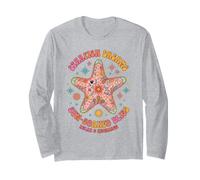 Boho Starfish Dreams Hippie Sun Bliss Retro Groovy Beach Maglia a Manica