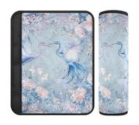 Boho Style Fiore Floreale Cinese Gru 2 pz Sedile Auto Cinghia Copre Più Comfort di Guida per Van Protector para cinturón de carro