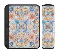 Boho Style Fiore Floreale Fresco Primavera Semplice 2 Pack seggiolino auto Protector Stop cintura di sicurezza taglio nel collo per SUV funda para cinturón de carro