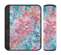 Boho Style Fiore Floreale Luminoso 2 pz Cintura di Sicurezza Cuscino Stop cintura di sicurezza Taglio in Collo per Truck funda para cinturón de carro
