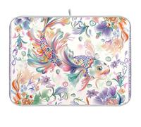 Boho Style Fiore Floreale Mistero Riutilizzabile Piatto Stuoia di essiccazione 45x61 Rettangolo Grande Piatto Stuoie di essiccazione Decorativo Decorazione della Casa